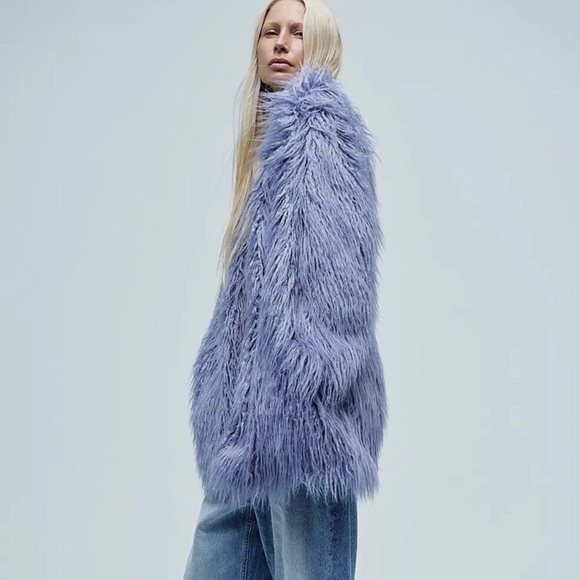 NWT Free People Renata Fur Coat Jacket Oversized Taylor Swift - Picture 3 of 11